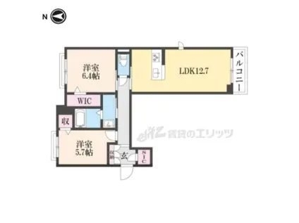 シャーメゾン クオリスタ(2LDK/3階)の間取り写真