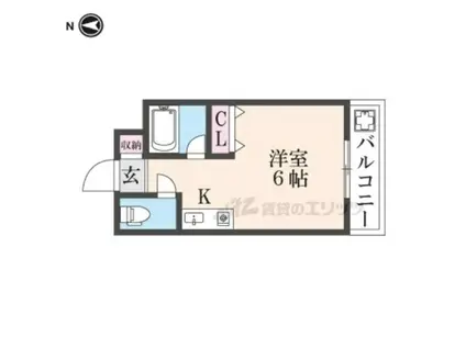 センチュリーアスカ(ワンルーム/4階)の間取り写真