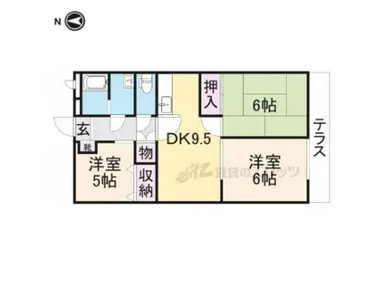 ユーミーハピネス(3LDK/1階)の間取り写真