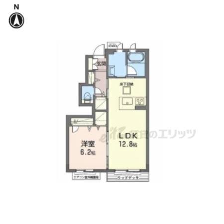 サンフォレスト菅原(1LDK/1階)の間取り写真