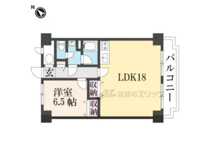 ヴェルドール琵琶湖リゾート(1LDK/3階)の間取り写真