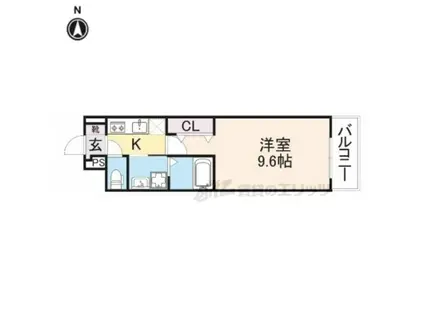 メゾン リアリ(1K/2階)の間取り写真