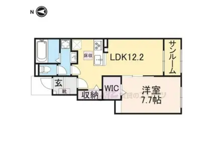 アストラル ファイン(1LDK/1階)の間取り写真