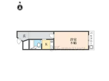 新大マンション(1K/3階)の間取り写真