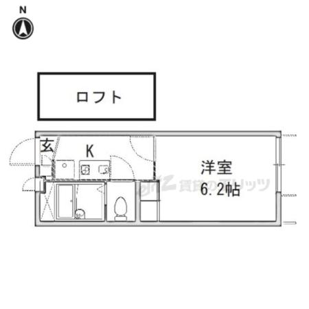 レオパレス新町グリーンパーク(1K/2階)の間取り写真