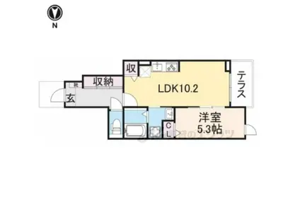 サンシャイン東山 PART(1LDK/1階)の間取り写真