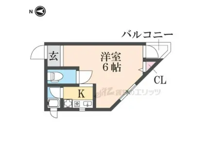 プルミエール(1K/3階)の間取り写真