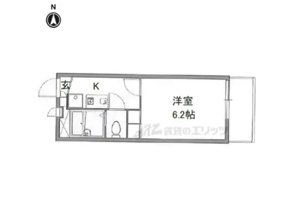 レオパレス今津(1K/3階)の間取り写真