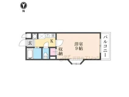 LLA MS(1K/2階)の間取り写真