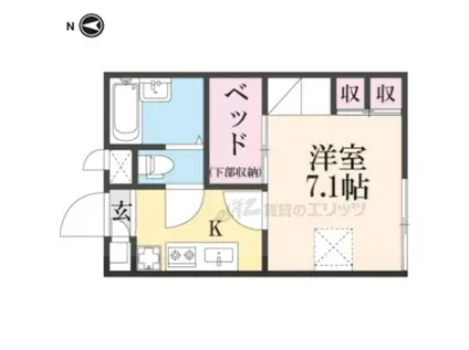 レオパレスSYOU(1K/1階)の間取り写真