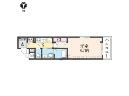 コンチェスト祥豊(1K/2階)の間取り写真