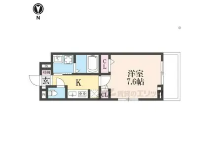 コンチェスト祥豊(1K/1階)の間取り写真