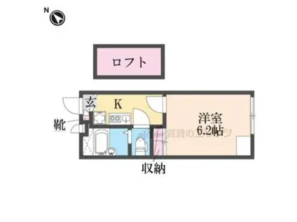 レオパレスMARUYA(1K/2階)の間取り写真