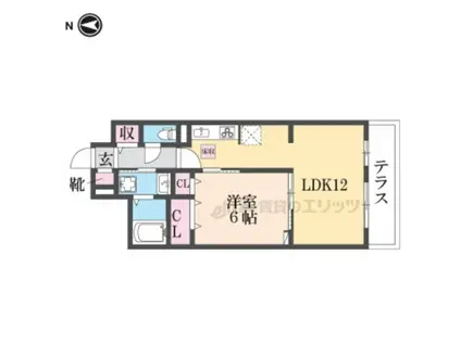 レスパスカルム(1LDK/2階)の間取り写真