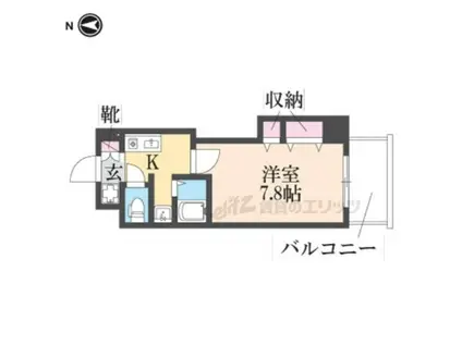 Mプラザ布施駅前(1K/7階)の間取り写真