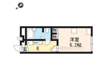 レオパレスフラワリー(1K/2階)の間取り写真