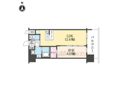 プレジオ永和ASIAN(1LDK/7階)の間取り写真