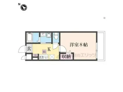 フェニックス(1K/2階)の間取り写真