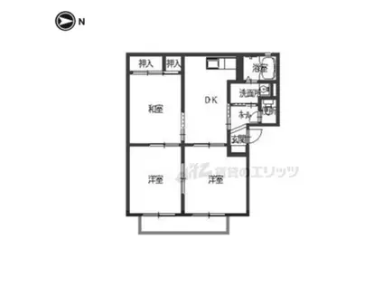 バリュージュ(3DK/2階)の間取り写真