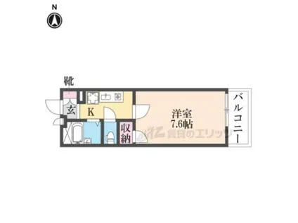 レオパレスWIND(1K/2階)の間取り写真