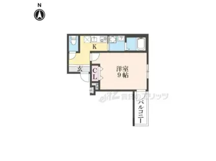 フジパレス高井田番館(1K/3階)の間取り写真