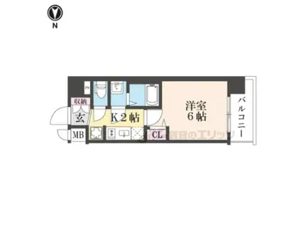 プレサンス十条凛華(1K/3階)の間取り写真