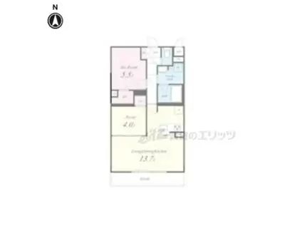 PIAF(1LDK/1階)の間取り写真