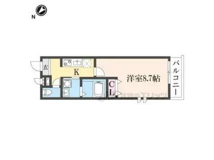 フジパレス尼崎東難波番館(1K/2階)の間取り写真