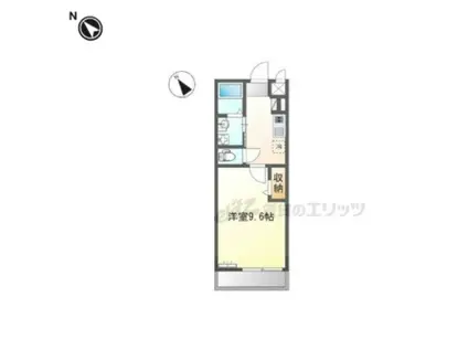 東近江市佐野町工事(1K/2階)の間取り写真