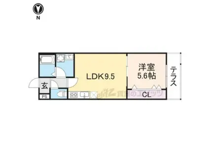 アート長瀬A(1LDK/1階)の間取り写真