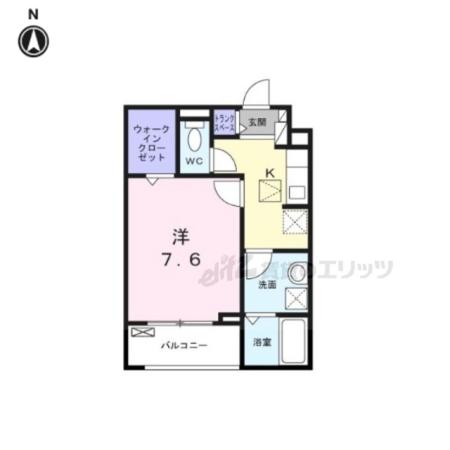 カルム 新久(1K/2階)の間取り写真