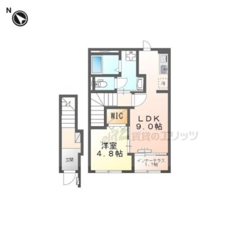 守山6丁目(1LDK/2階)の間取り写真