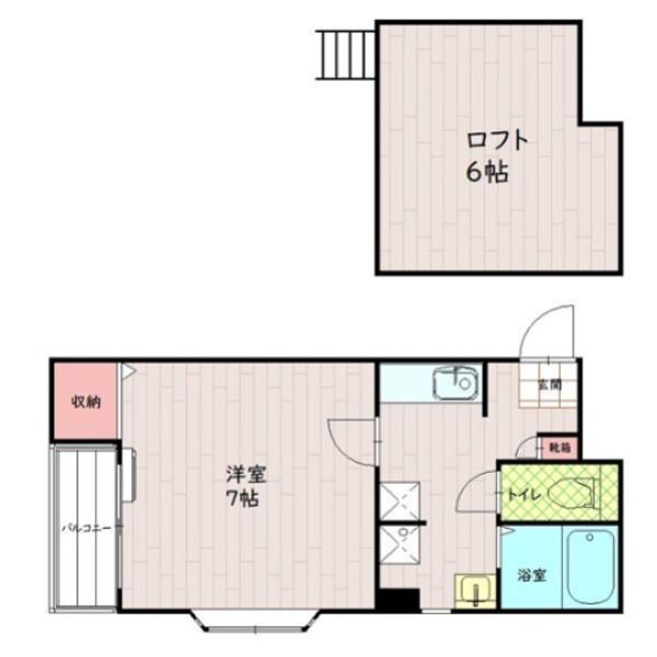レガリータ薬院(1K/3階)の間取り写真