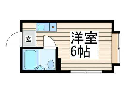 メゾンナミキ(ワンルーム/3階)の間取り写真
