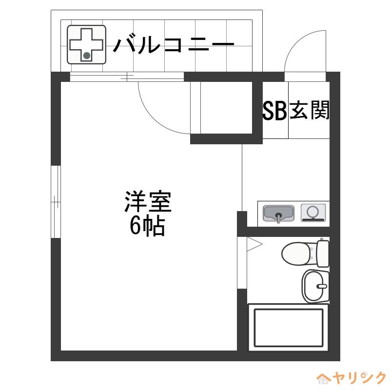 キョウメイタウン(ワンルーム/3階)の間取り写真