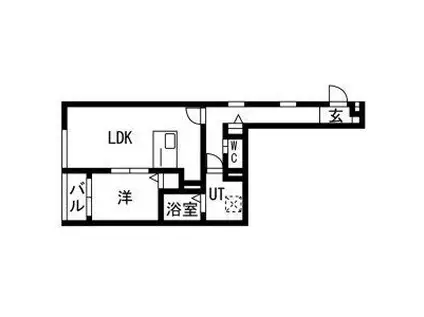 LA VITA COMODO SAPPORO ラ ヴィータ コーモド(1LDK/2階)の間取り写真