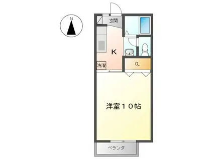 ハイム・エクセレンスA(1K/2階)の間取り写真