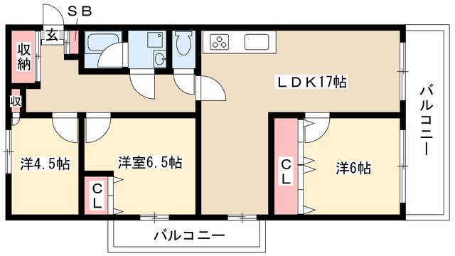 STプラザ御器所(3LDK/5階)の間取り写真