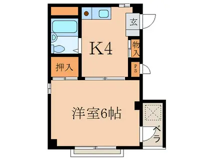 グレイン・マスダ(1K/3階)の間取り写真