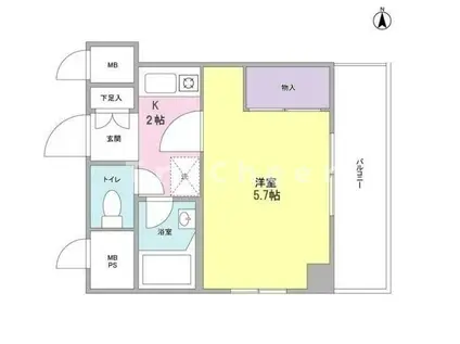 アーバンヒル本郷(1K/4階)の間取り写真