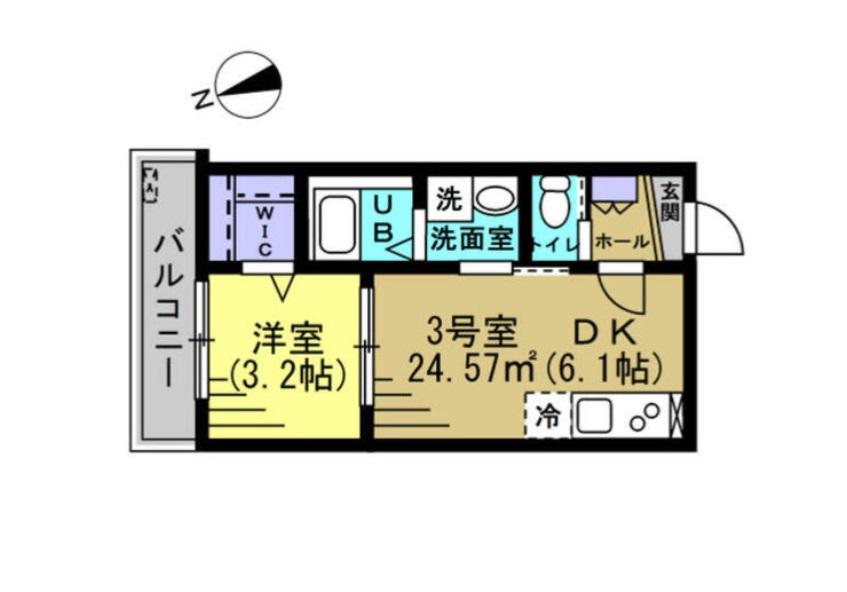 メゾンTK(1DK/1階)の間取り写真