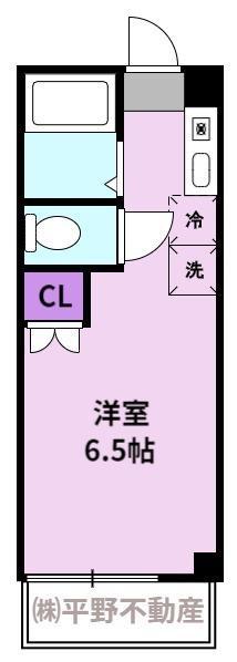 ルシェル壱番館(1K/3階)の間取り写真