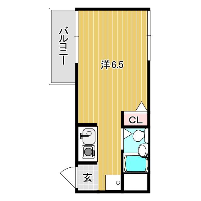 グレースマンション(ワンルーム/3階)の間取り写真