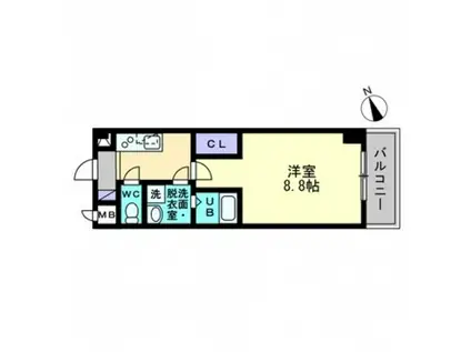 五日市OKビル(1K/3階)の間取り写真