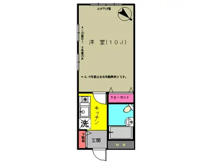 MENA HOUSE(1K/2階)の間取り写真