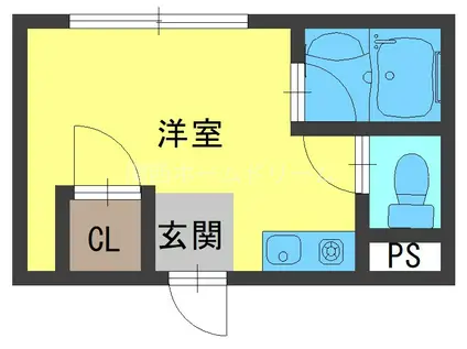 ビルシャナ豊秀2(ワンルーム/2階)の間取り写真