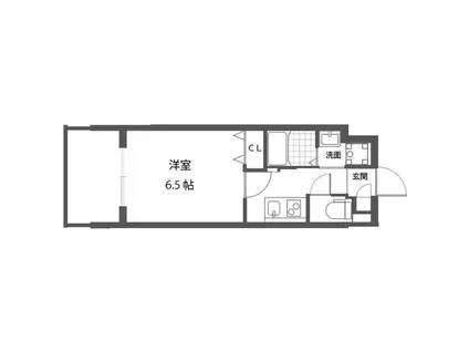 PARK HILLS今里蘭(1K/9階)の間取り写真