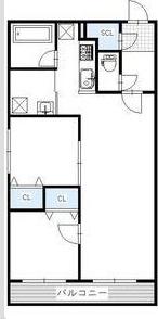 BRIGHTON COURT N20(2LDK/4階)の間取り写真