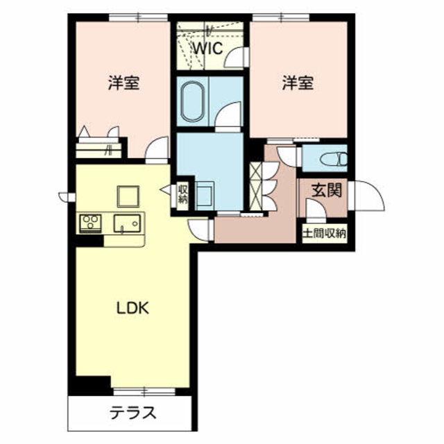 サニーコート(2LDK/1階)の間取り写真