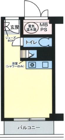 ライオンズマンション池袋(ワンルーム/10階)の間取り写真